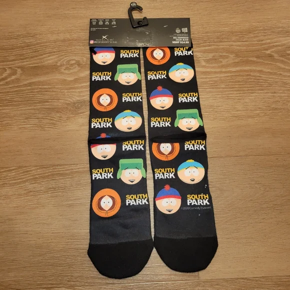 Odd Sox South Park Cartman Stan Kyle Kenny Crew Socks Size 6-13 New w small Snag - Picture 2 of 5